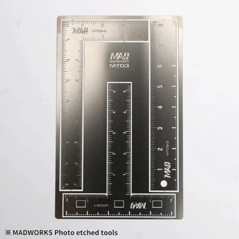 MADWORKS MT03 Photo-Etched Straightedge Ruler (T/L Type) - Model Craft & Modeling Hobby DIY Tools