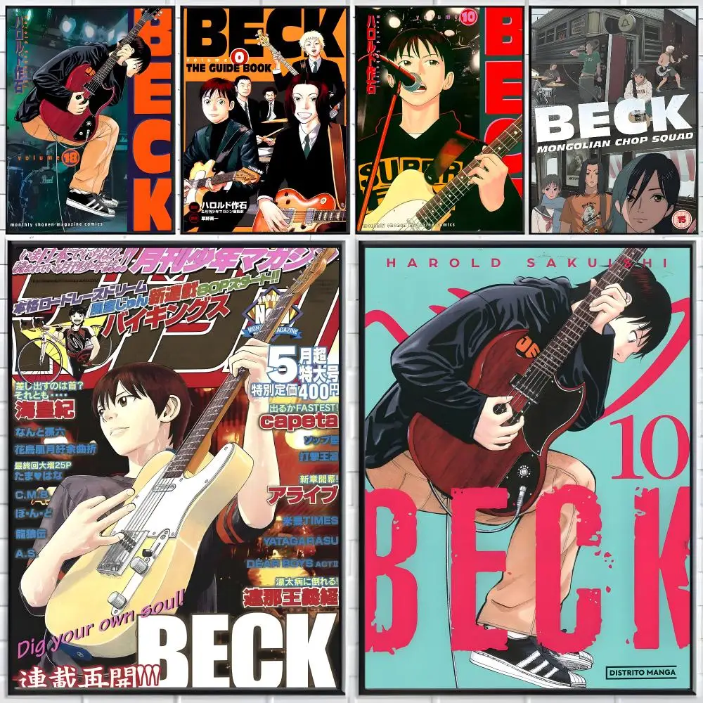anime music B-BECK Poster Distinct Home Decor Concepts Chic Indoor Art Pieces