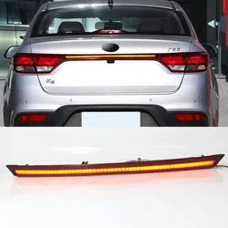 Traseiro Bumper Tronco Luz Traseira Para Kia Rio 4 Sedan 2017-2020 Carro LED Traseira Correndo Luz Freio Dinâmico Turn Signal Refletor