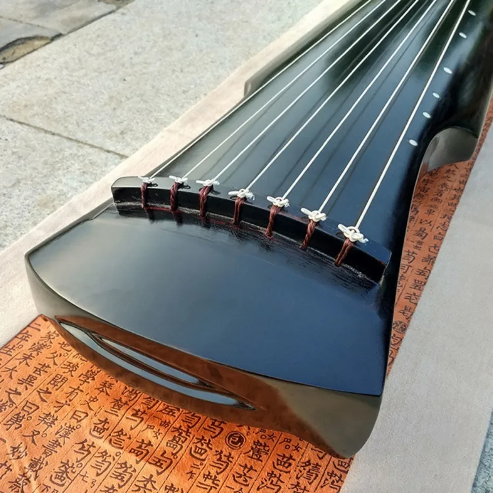 Guzheng en bois fait à la main avec accessoires, 7 cordes, musique traditionnelle chinoise, instruments à cordes intérieures