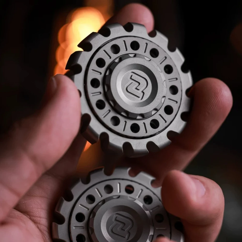 MCZHI EDC JUCHI Linkage Ghost Teeth 2.0 Mechanical Metal Double Bearing Spinning Fidget Spinner Stress Relief Toy