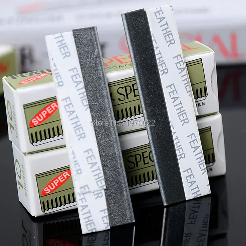 Pro 100 Uds. Raspado dedicado para dar forma a las cejas, juego de cuchillas de afeitar desplumadas, herramientas de maquillaje de belleza