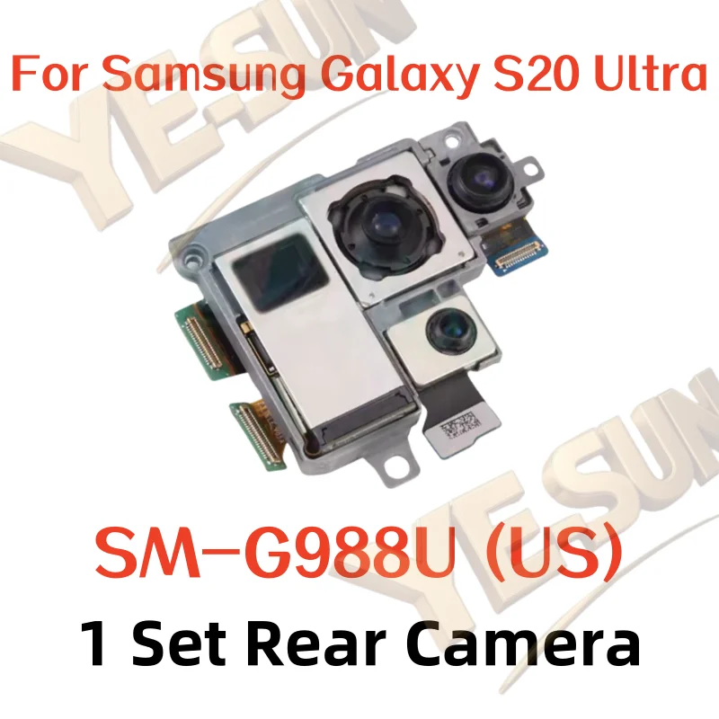Camera Set For Samsung Galaxy S20 Ultra SM-G988B/DS SM-G988U Front Camera +Telephoto + Wide + Main Camera Repair Replace Parts