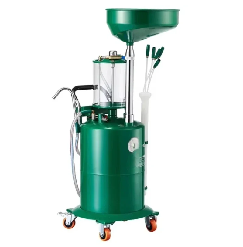 80L Oil Changer Oil Extractor Pneumatic Automotive Waste Engine Oil Drainer Collect  Machine