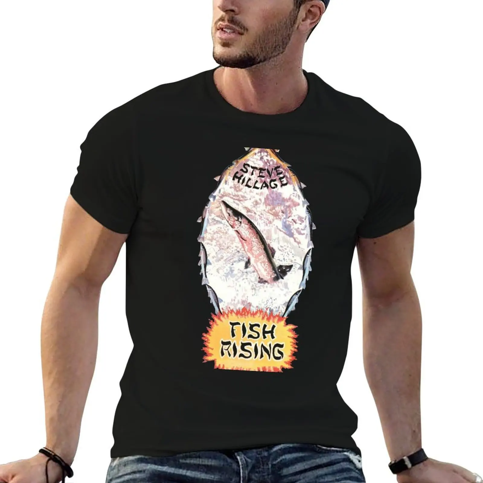 

Steve Hillage-Fish Rising футболка мужские повседневные футболки для мужчин облегающие футболки дизайнерская футболка