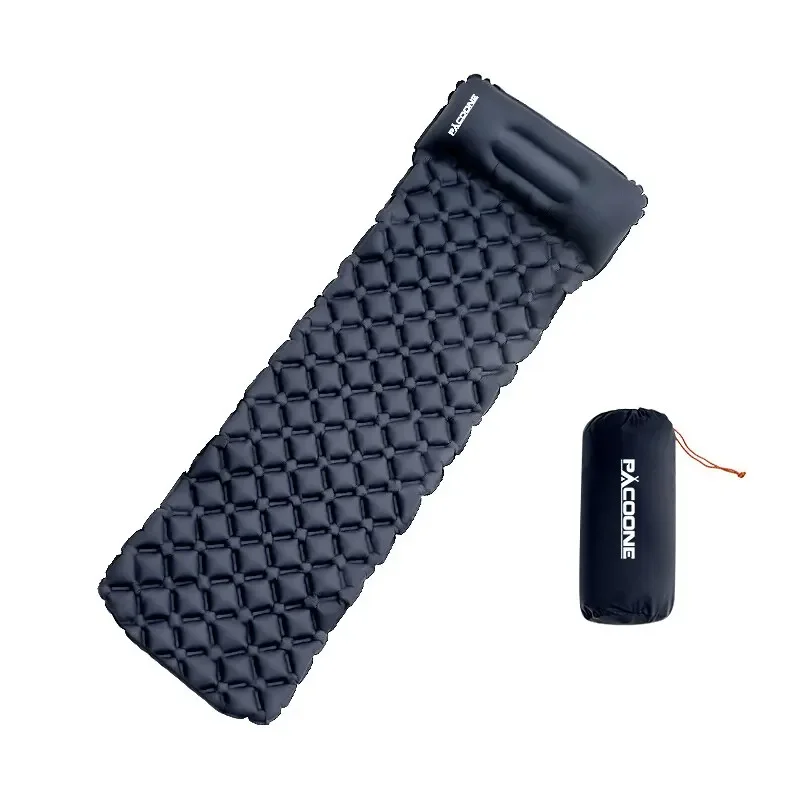 Imagem -01 - Pacoone-colchão de ar Ultraleve com Travesseiros Outdoor Camping Dormir Pad Dobrável Dormir Mat Colchão de Praia Viagem e Caminhadas Mat Novo pacoone colchao de ar ultraleve com travesseiros outdoor camping dormir pad dobravel dormir mat colchao de praia viagem e caminhadas mat novo 01