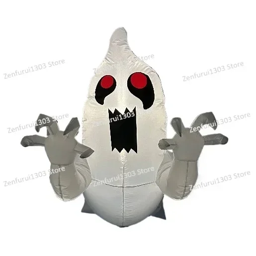 

Halloween inflatable air mold, inflatable decoration luminous 1 meter hanging window white ghost