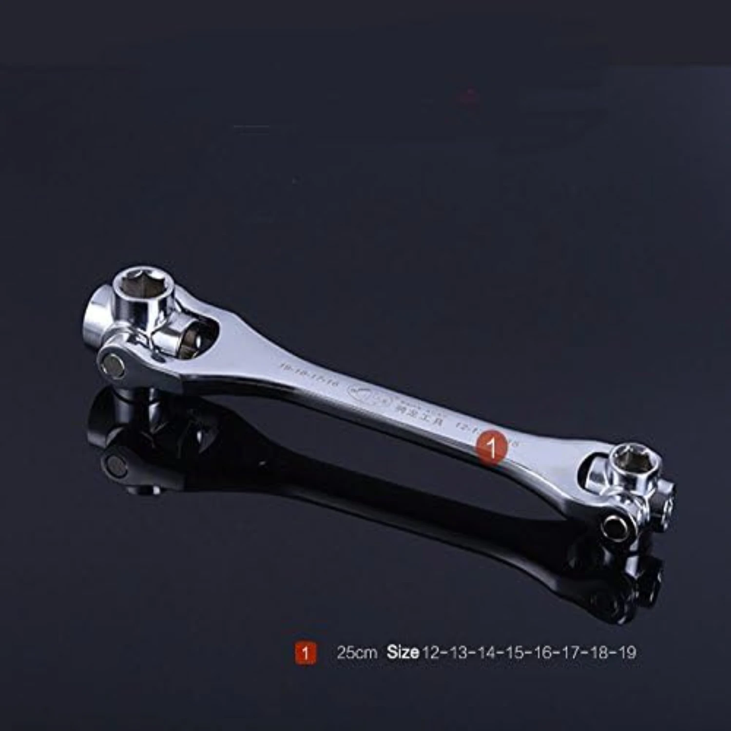 مفتاح ربط سداسي 8 في 1 أساسي ومريح ومتعدد الاستخدامات مع رأس دوار مغناطيسي لمالك الكلاب - مقاس تمامًا عند