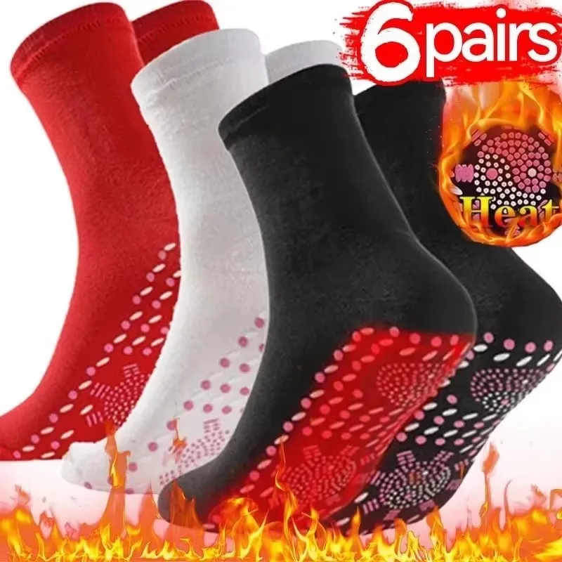 

6/4/3/2/1 пары магнитных носков, самонагревающиеся носки для магнитной терапии, обезболивающие носки для женщин и мужчин, самонагревающиеся носки
