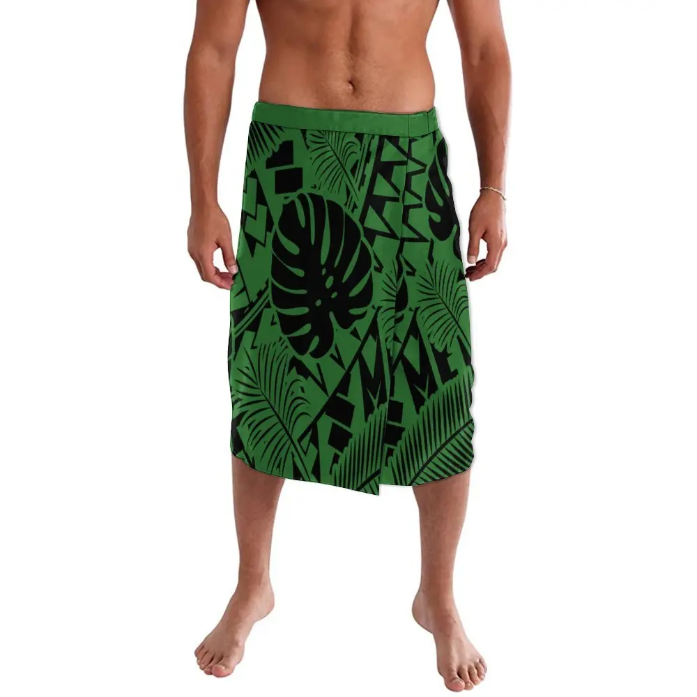 Pacific Islander Art Print Men's Dress Polynesian Men's Summer Comfort Fabric Sweat Wicking Loose Skirt 2024