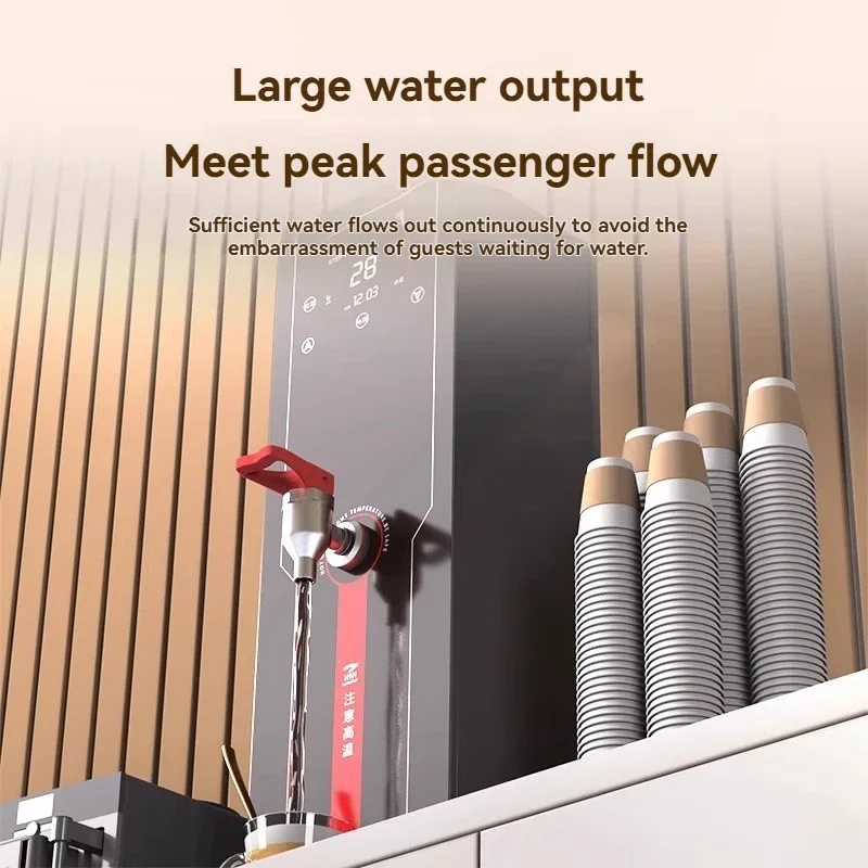 آلة رغوة الحليب بالبخار التجارية خطوة بخطوة آلة الماء المغلي الفولاذ المقاوم للصدأ سخان مياه كهربي لبار المطعم.