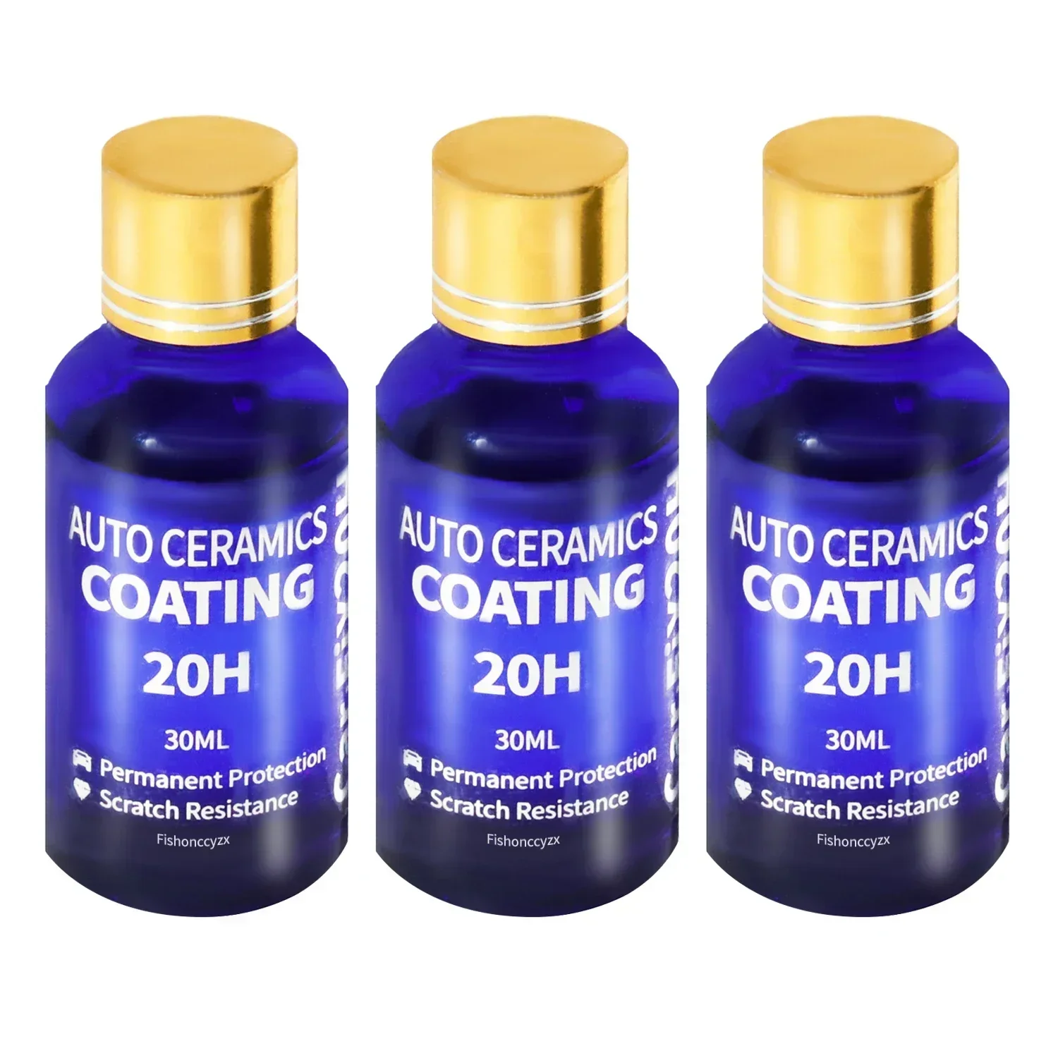 3PCS 20H Ceramic Coating Polishing Wax Super Hydrophobic Paint Care Durability Anti-Corrosion Plated Crystal Car Liquid Glass