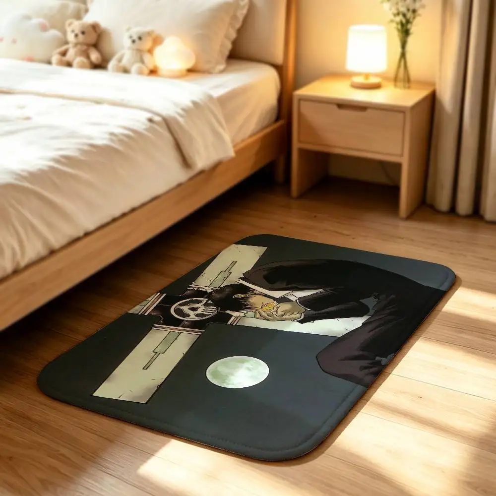 Punisher Wolfwood Nicholas D Trigun Short Plush Rug Carpet mat Machine Washable Soft Comfortable Anti‑Slip Floor Mat Home Decor