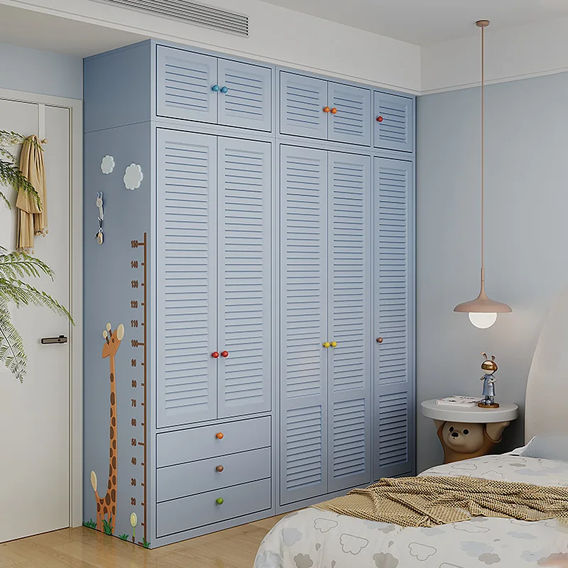 

Children's room wardrobe new steel storage cabinet formaldehyde-free wardrobe household bedroom large-capacity locker