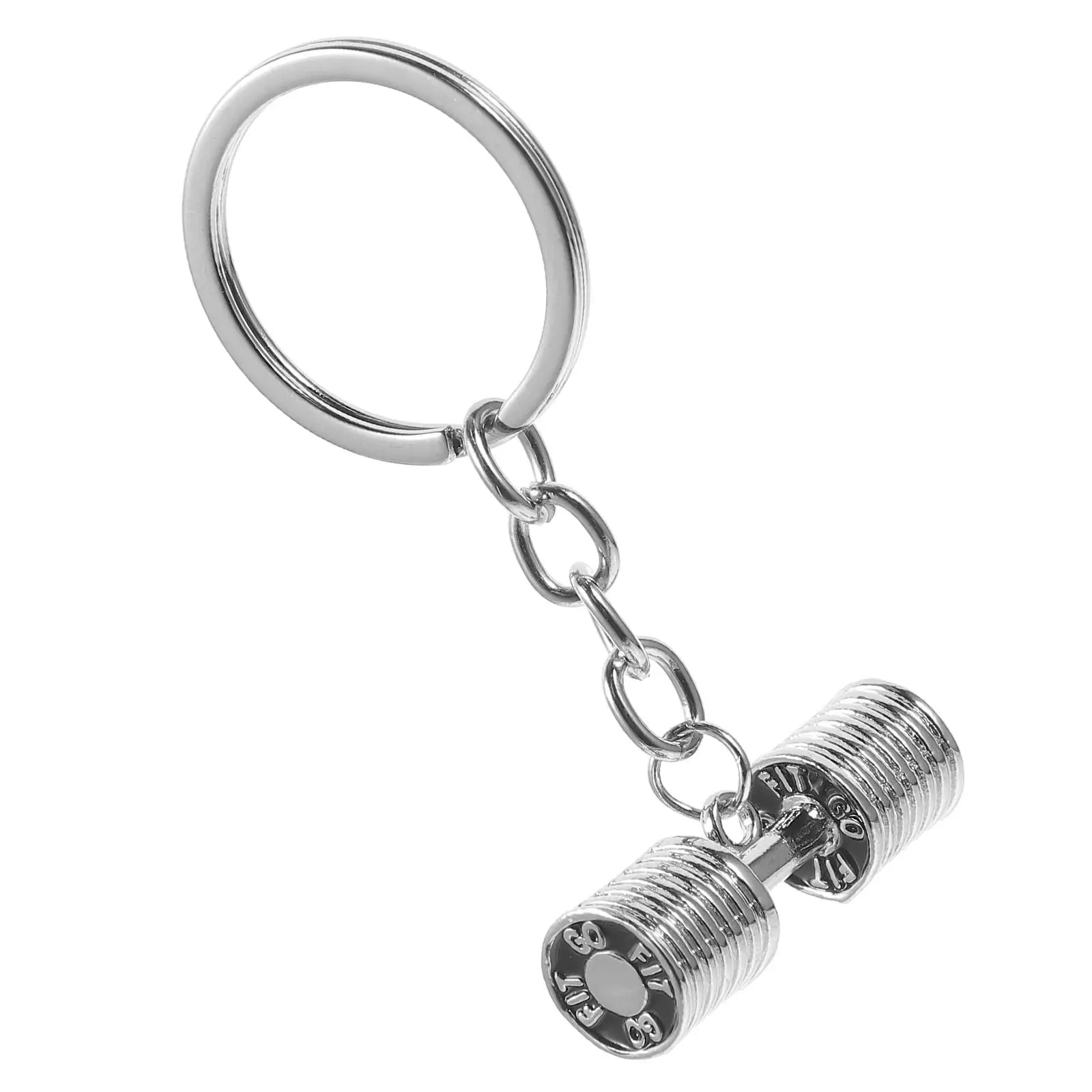 

Fitness Dumbbell Keychain Gift Rings Decor Bag Hanging Decors Sports Charms Backpack Keyrings