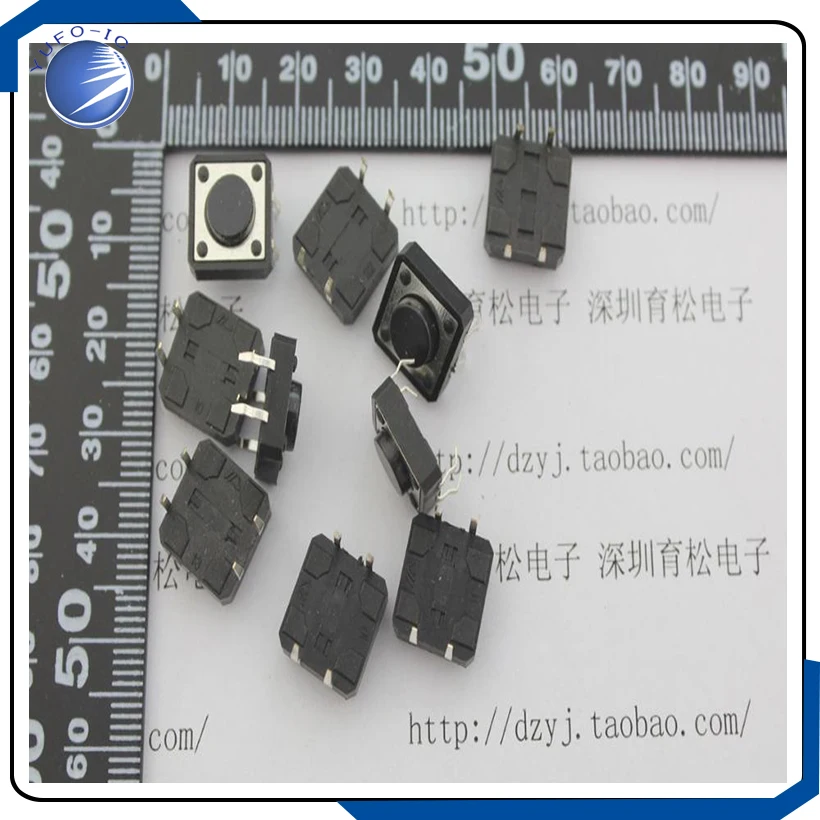 10PCS/LOT 12*12*5 switch micro switch Tactile Push Button switch 12*12*5MM 12X12X5
