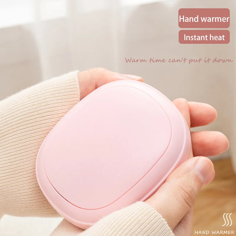 Mini Hand Warmer Portable USB Charging 3 Level Adjustable Temperature Hand Warmers Outdoor Durable Double-sided Warmth Artifact