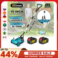 Gisam Brushless Electric Lawn Mower Cordless Grass Trimmer 3 Height Adjustments Garden Cutter For Makita 18V Battery Pin