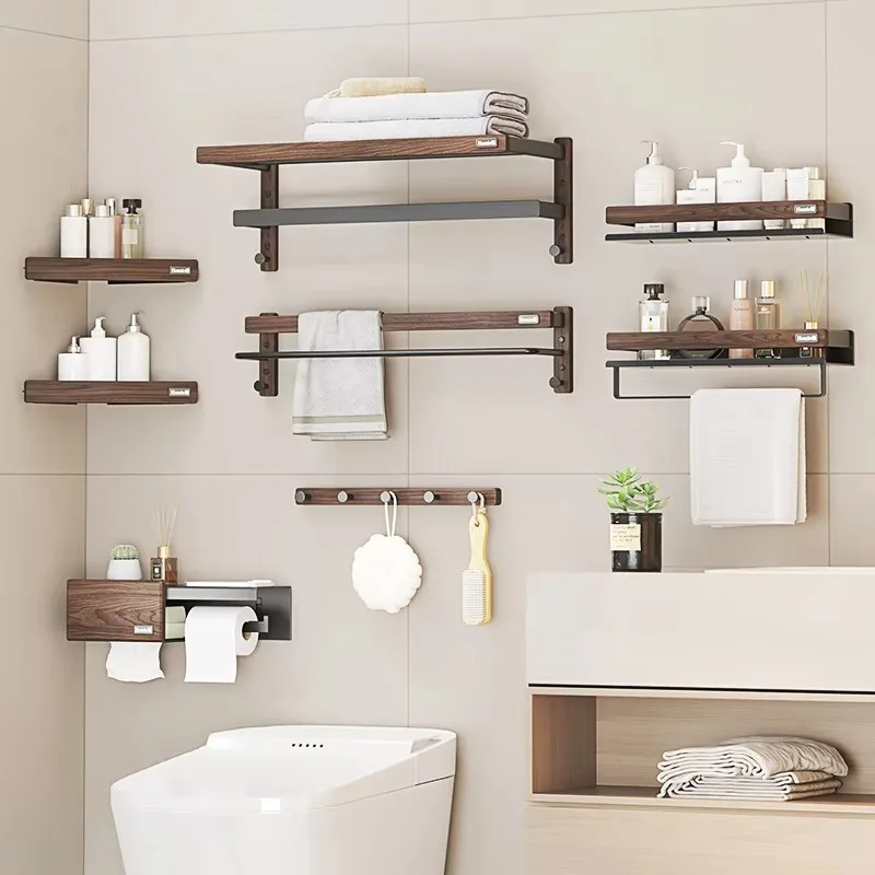 Bathroom Storage Rack, Furniture, Floating Storage Shelf, Corner Wall Shelf, Modern Design, For Wall-Mounted Apartments