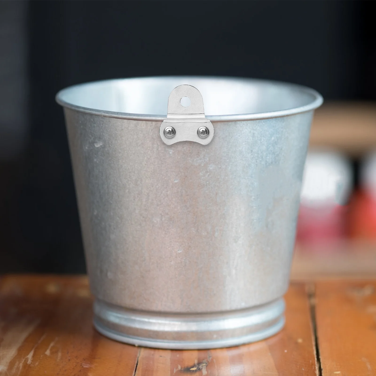 

1Set Stainless Steel Bucket Handle Rivet Connectors Thickened Ears Easy Installation Metal Fastener for Buckets