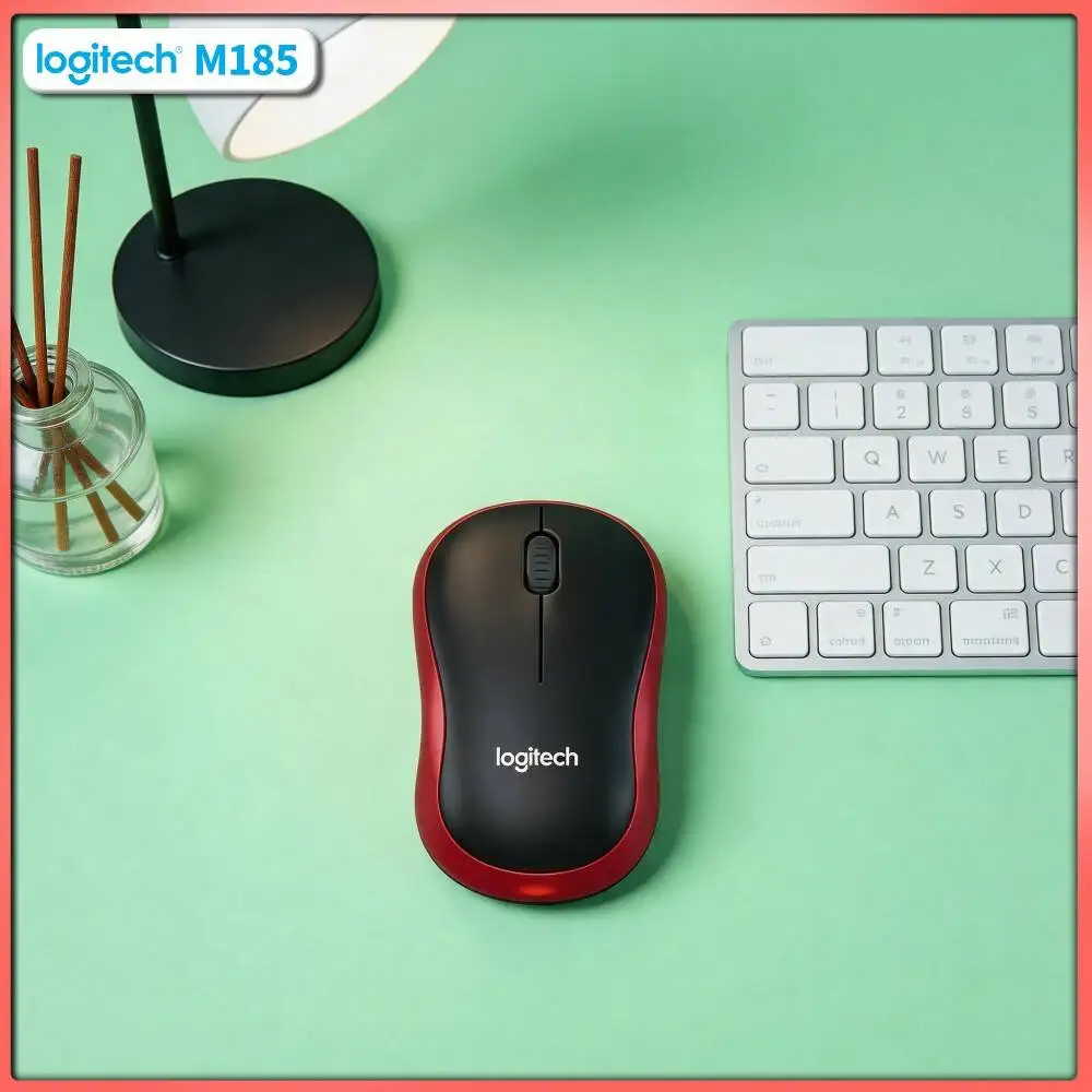 Logitech M185 Linux Windows Mouse 2.4GHz Nano Receiver 1000 DPI 10m Range 12-Month Battery Plug&Play Office Accessory Tool