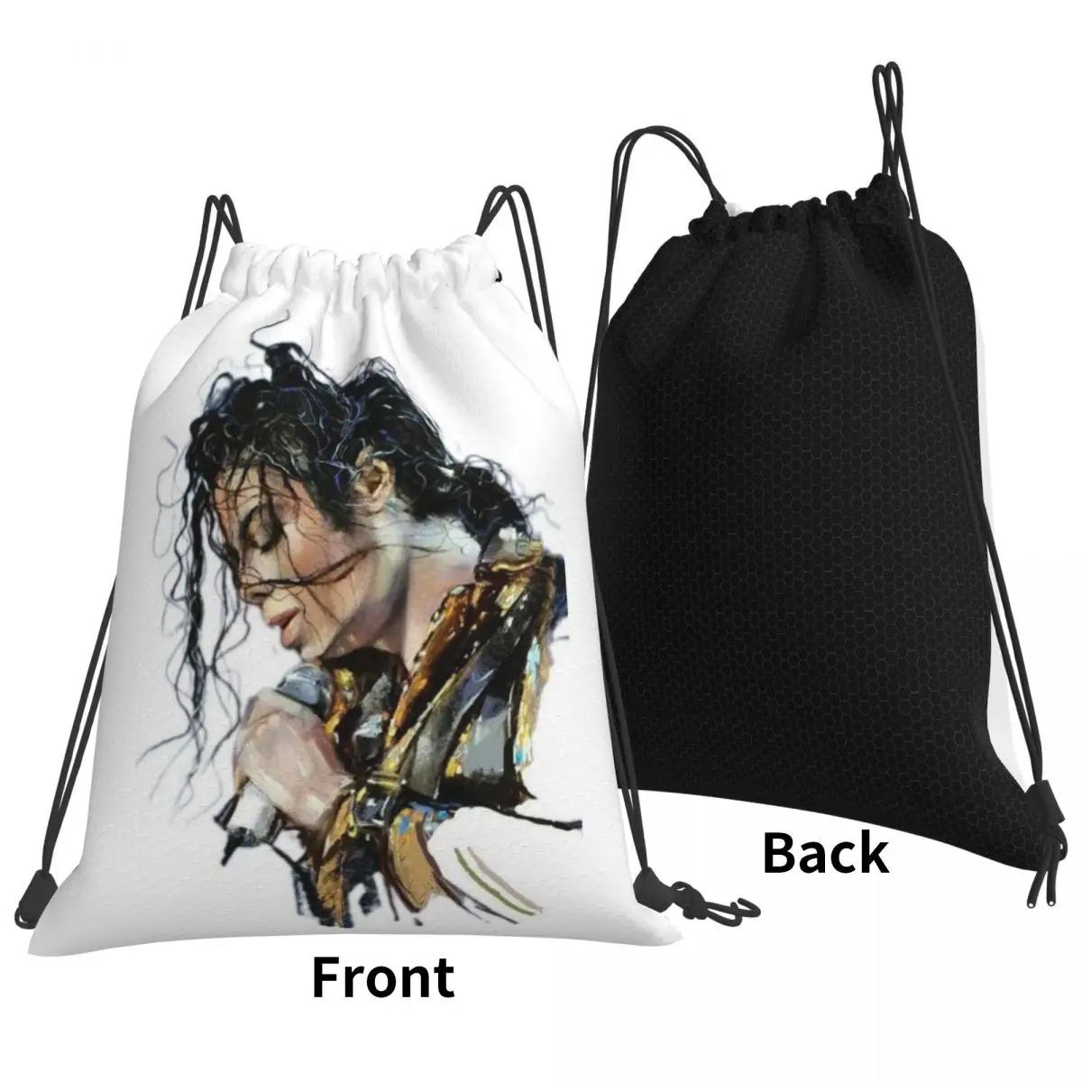 Michael Jackson Musicians Singers Dancers Backpacks Multi-function Drawstring Bags Sports Bag Book Bags for Man Woman Students