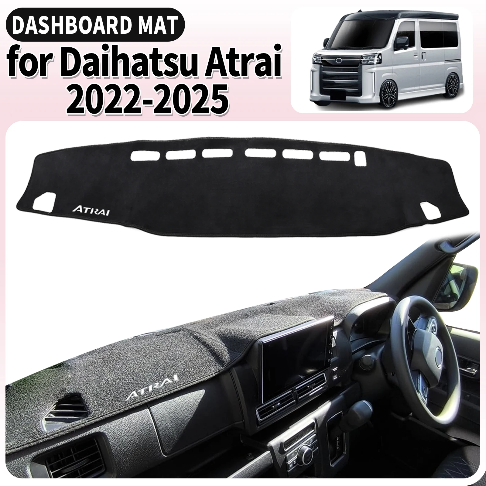 

fit for Daihatsu Atrai 2022-2025 S700 S710 RHD Dashmat Dashboard Cover Pad DashMat Sunshade Car​​ Accessories Protective Carpet