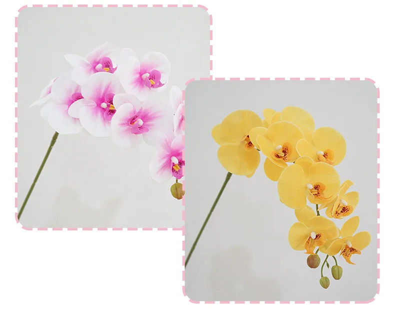 Hochwertige Künstliche Phalaenopsis-Blumen mit Echtem Gefühl für Heimdekoration, Hochzeits-Blumenarrangements und Landschaftsgestaltung – Detail 8