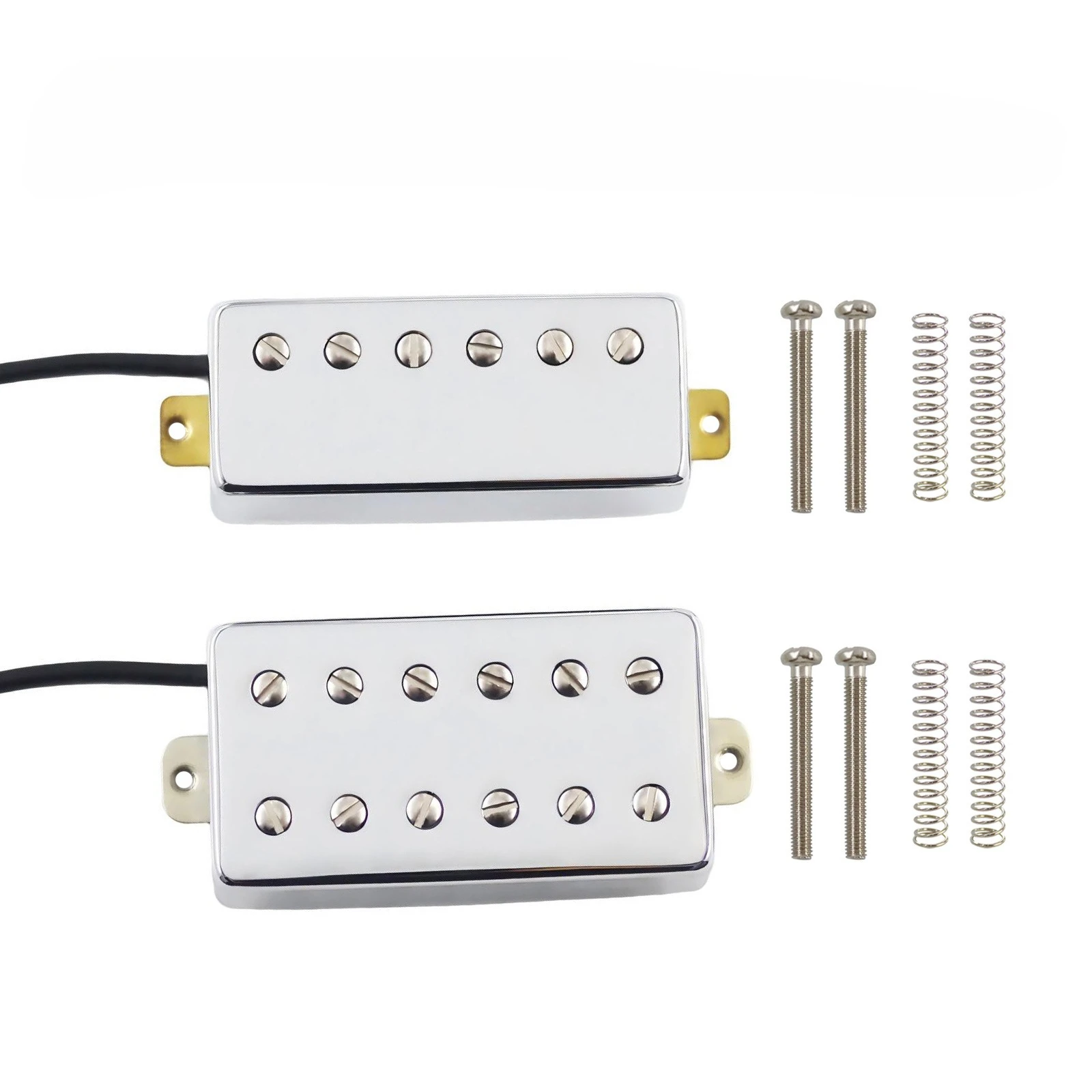 1 Set Humbucker Pickup Set  Alnico 5 Pickups Modern Double Coil Pickup with Coil Split Function For LP-Style Electric Guitar