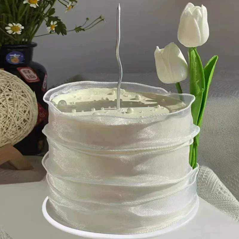 Simulated Fruit Cream Plastic Cake Model, 6-inch, Hand Drawn Artificial Birthday Cake Decoration, Dessert Shop Window Sample