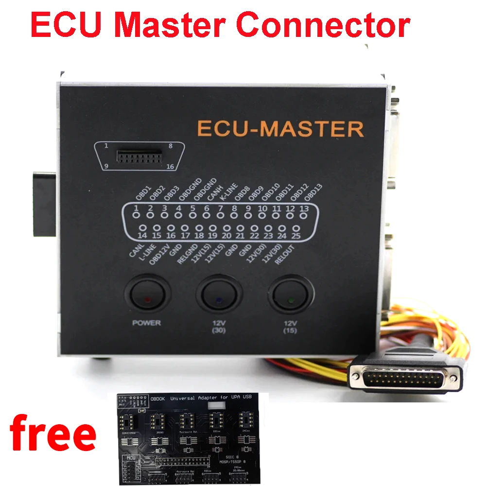 

ECU Master Connector Chip Programmer Tuni-ng Key Tool Code Immo Off Repair For Orange5 Xprog for MPPS V21 for VVDI for CARPROG