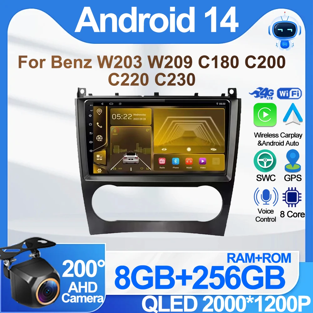 

Android Radio For Benz W203 W209 C180 C200 C220 C230 Carplay Car Radio Video Player Multimediale Per Auto Autoradio Bluetooth