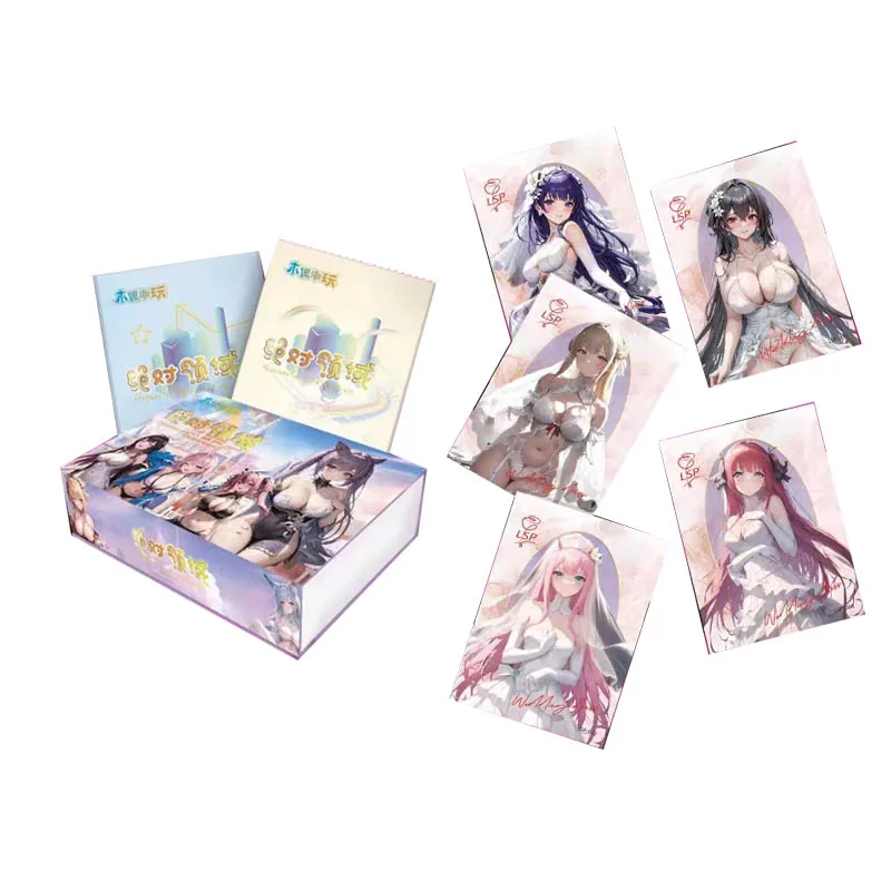 Cartões da coleção Goddess Story, Booster Box, Conjunto completo rosa sedução, Sexual emocionante, Jogos de mesa, Cartas comerciais