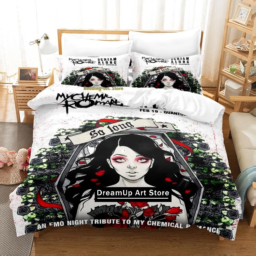 My Chemical Romance Bedding Set Single Twin Full Queen King Size Bed Set Adult Kid Bedroom Duvetcover Sets Bed Sheet Set