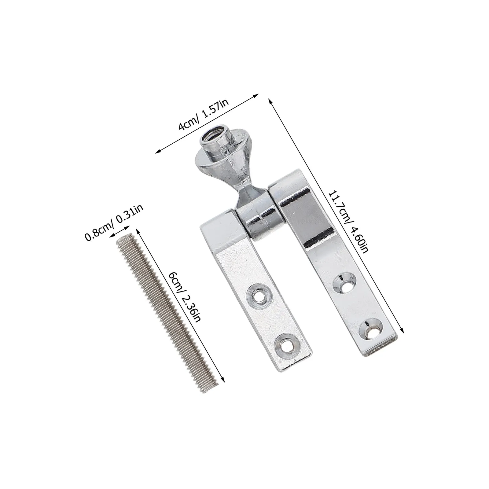 1Set Zinc Alloy Toilet Seat Hinge Replacement Kit Chrome Plated Smooth Closing Toilet Seat Fixing Bolts Screws Nuts Washers