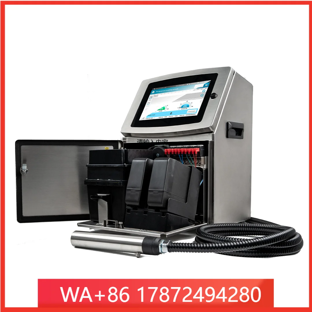 2000 Automatic Industrial Logo Date Inkjet Printer CIJ Continuous Dot Matrix Coding hine with New Cle