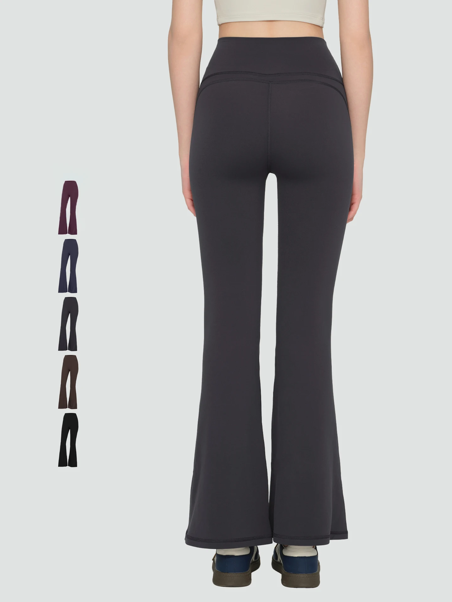 여성용 네이키드 요가 플레어 팬츠, 하이웨이스트 짐 팬츠 레깅스, 피트니스 필라테스 러닝 아웃도어 스포츠 트라우저