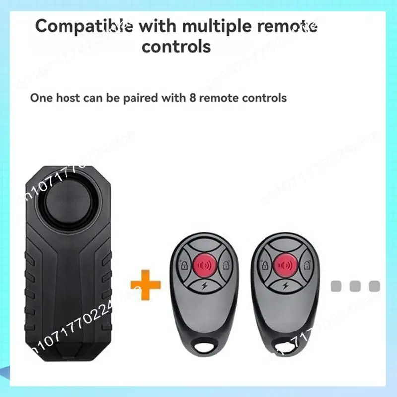 A17Z Waterproof Motorcycle Bike Anti-Theft Alarm Wireless Remote Control Bicycle Security Alarm 113DB Electric Car Alarm