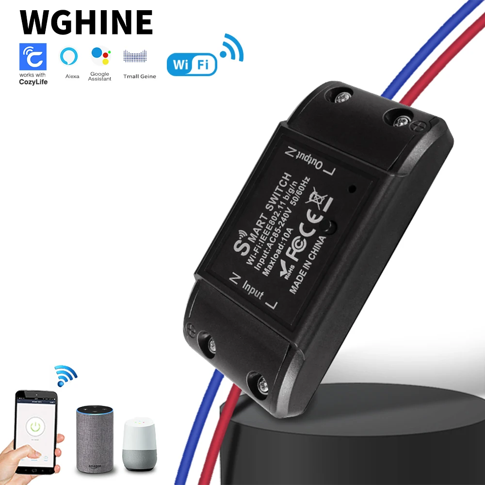 

CoryLite Smart Switch Wireless APP Control/Timer/Universal Circuit Breaker Compatible with Alexa Smart LED Light