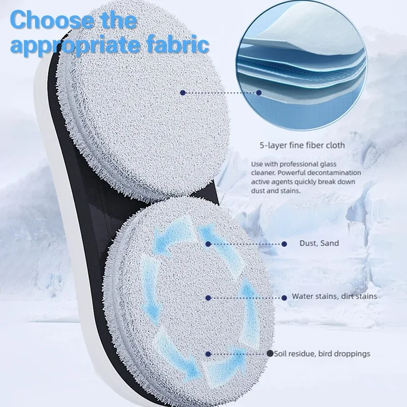 2025 New 5600PA Intelligent Window Cleaner Vacuum Cleaner Robot Window Cleaner Electric Glass Cleaner Household Remote Controls