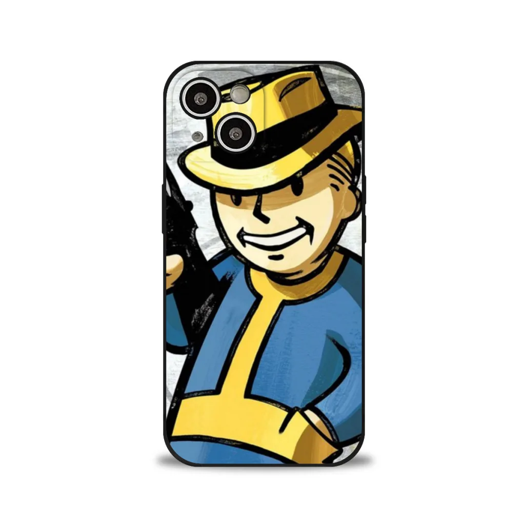 

Phone Case For iPhone 15 Pro Max Plus Soft Silicone Cover S-Shelter Games F-FalloutS