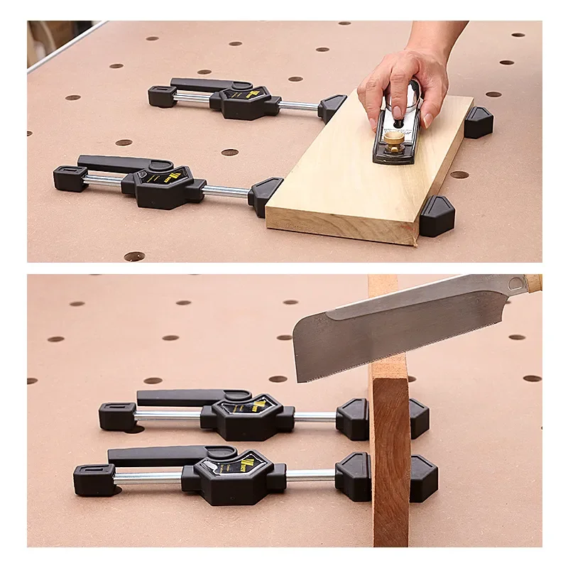 Woodworking Quick Clamp Desktop Clip Hole Fixture Lock Press Tool for Woodworking DIY Craft Project Portable Durable New