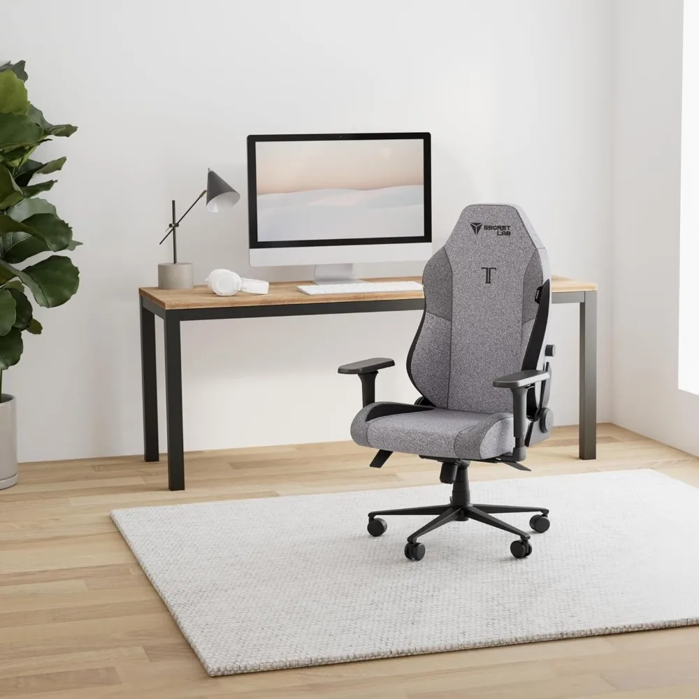 Ergonomic & Heavy Duty Computer Chair with 4D Armrests, Magnetic Head Pillow & Lumbar Support - Big and Tall 395 lbs