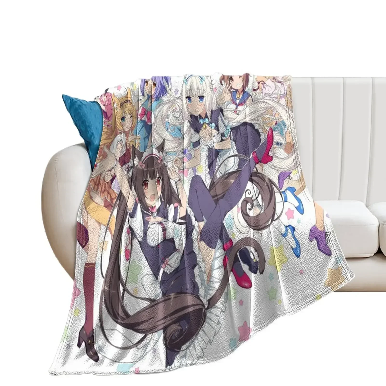 

Nekopara 3 Throw Blanket Bed sofa bed Moving Blankets