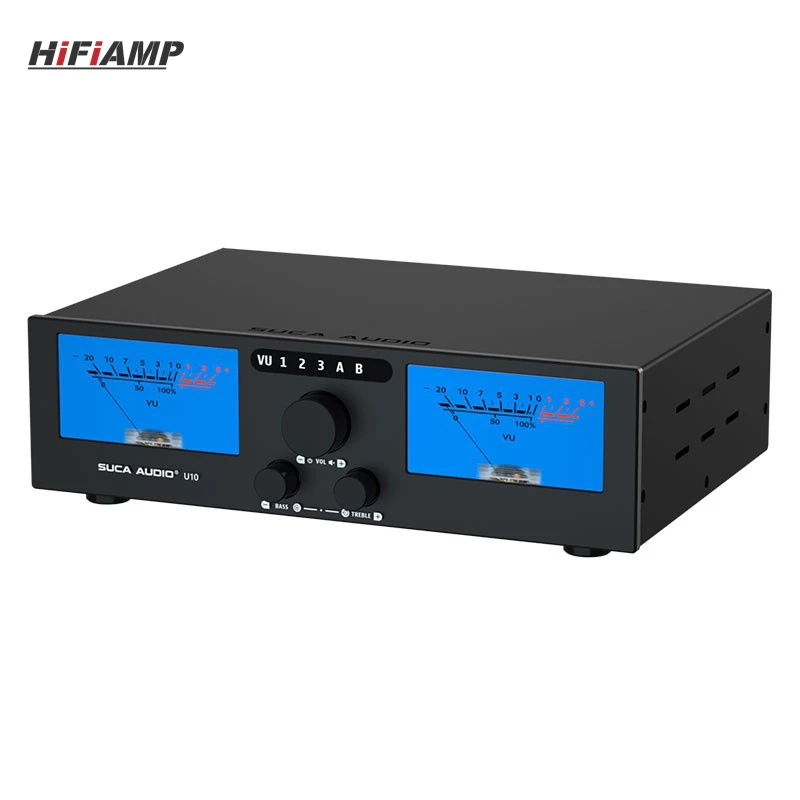 

HiFi-усилитель U10 300Вт+300Вт, высокомощный симметричный усилитель звука HiFi на двух TPA3255 с двумя VU-метрами