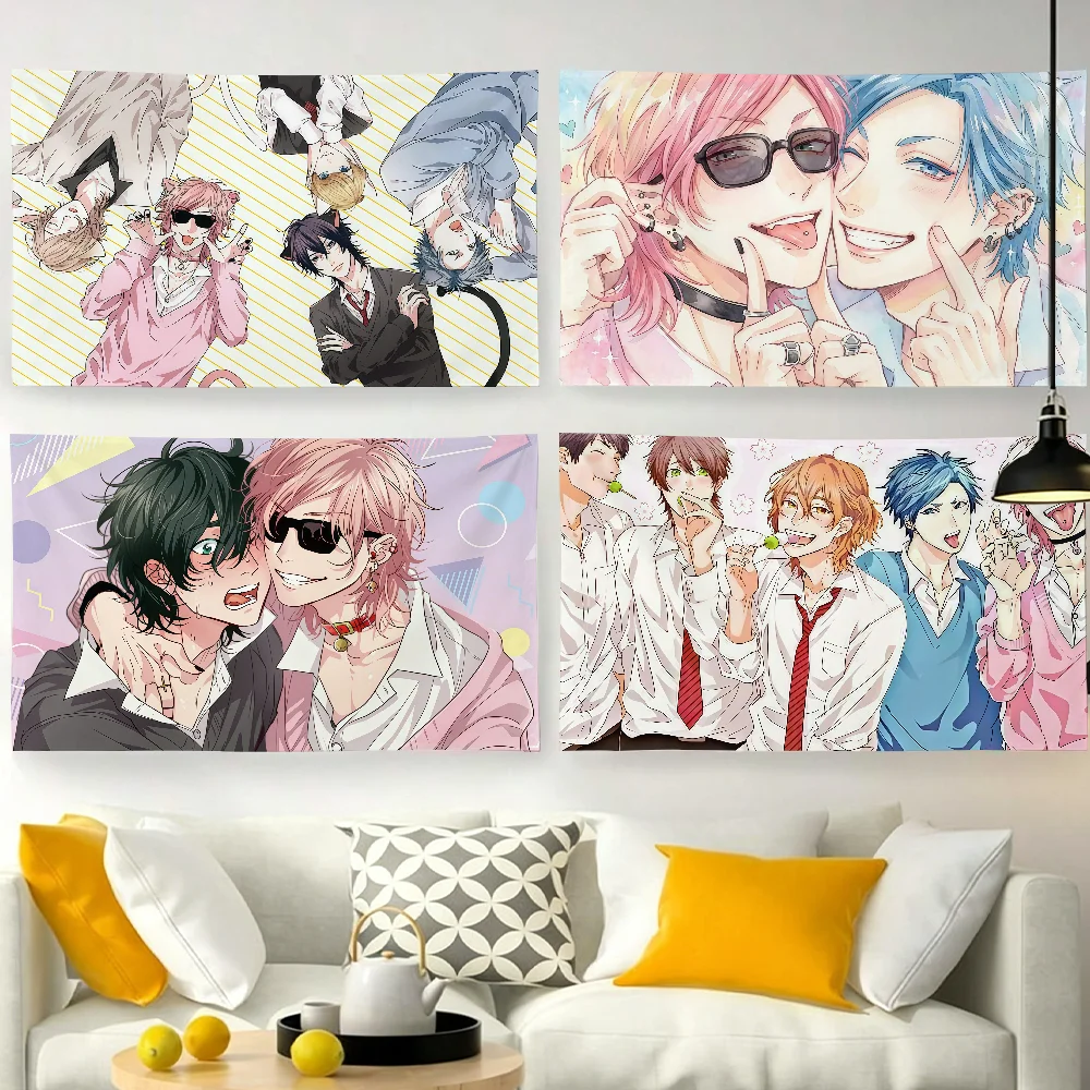 Anime Y-Yarichin B C-Club-S flag For Garden Party Living Room Home Wall Decor Banner Bedroom Outdoor Tapestry