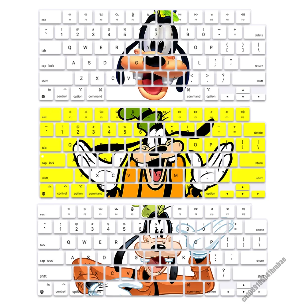 Goofy Goof US Layout Soft Silicone Keyboard Cover for Macbook pro 14 M1 M2 M3 A2442 A2485 A2779 A2780 Air M2 M3 A2681 A2941