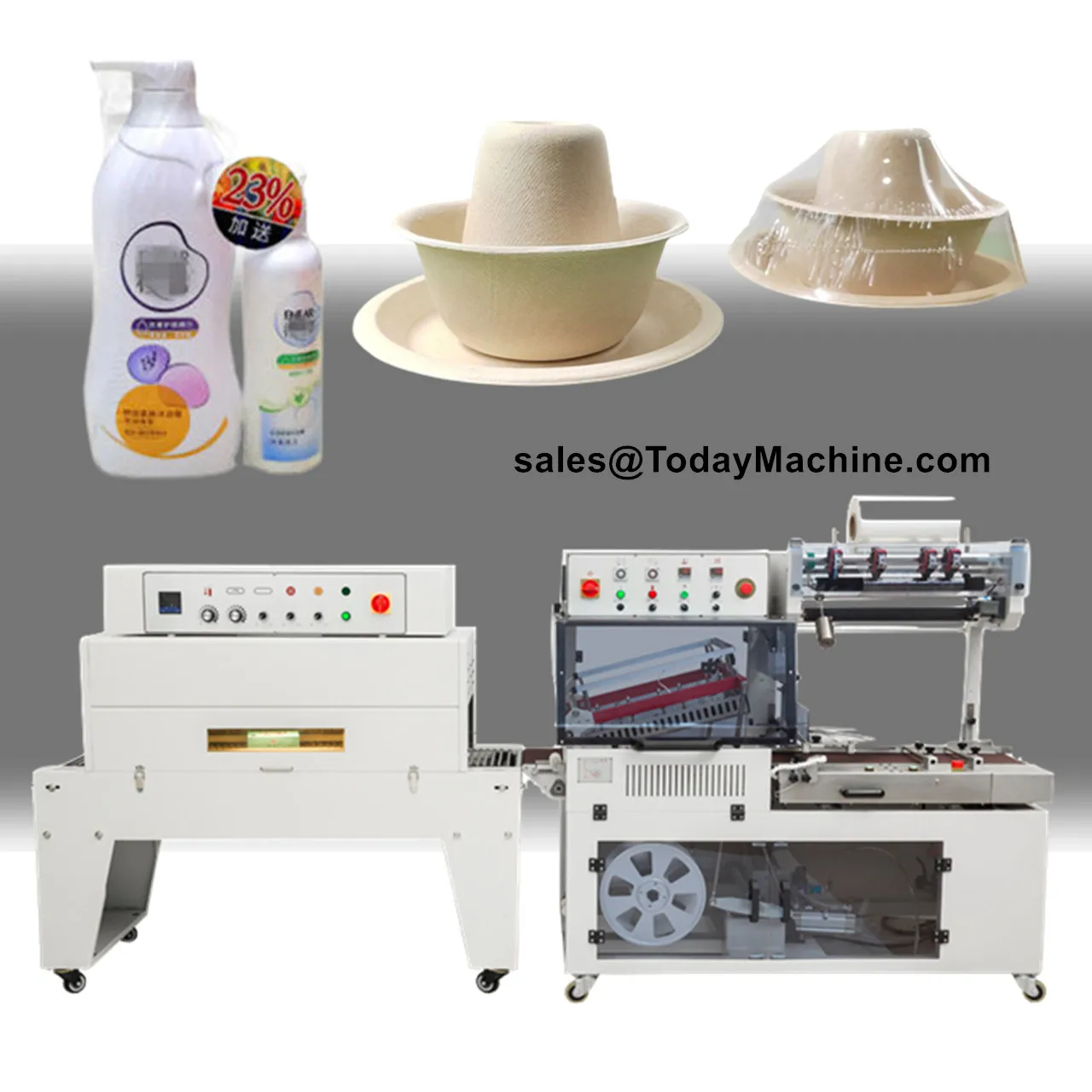 Automatic Shrink Wrapping Machine Bottle Fruit And Vegetable Packaging Machine