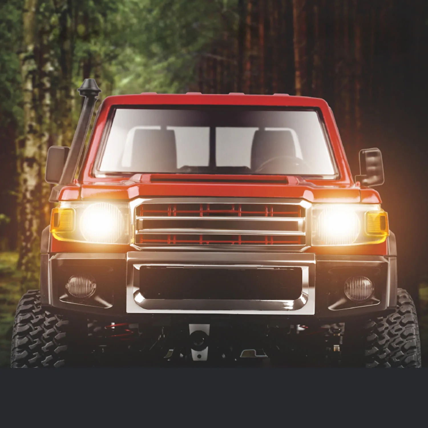 

Игрушка JJRC MN-82 1/12 Радиовнедорожник Радиоуправляемая модель гусеничного автомобиля 4x4 Электромобиль 1,6 дюйма Открываемая задняя панель с зазором заземления