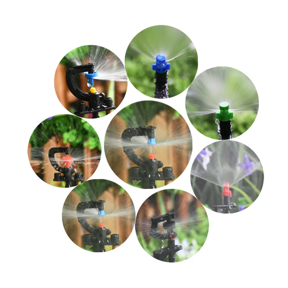 

90/180/360 Degree Refraction Micro Sprinklers Nozzle Support Drip Irrigation Misting System Nozzle For Garden Greenhouse